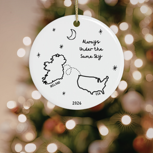 A meaningful Christmas keepsake for the people connected across Ireland and USA.