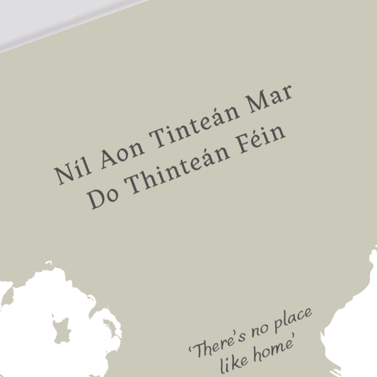 nil-aon-tintean-mar-do-thintean-fein-print_long_distance_gift close up detail
