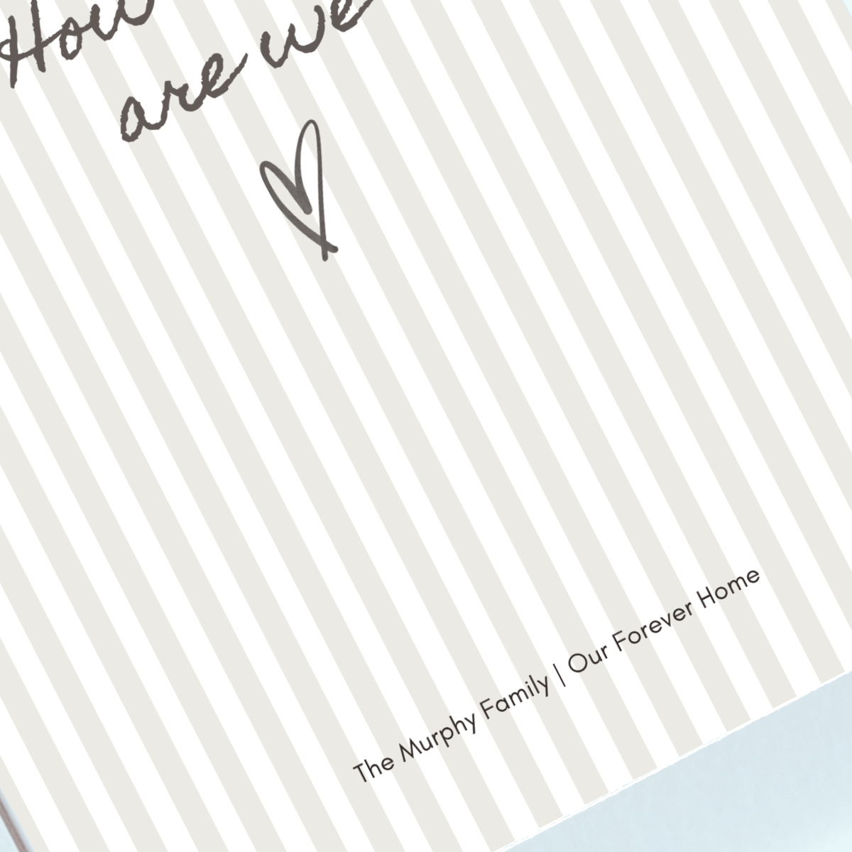 Custom How Lucky Are We print personalised with names and date