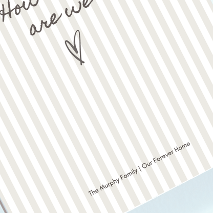 Custom How Lucky Are We print personalised with names and date