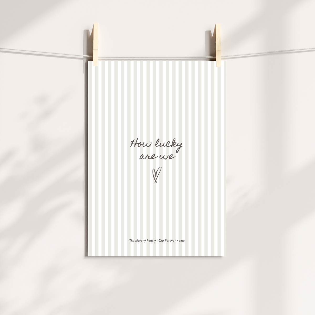 Minimalist personalised couple wall art and thoughtful gift